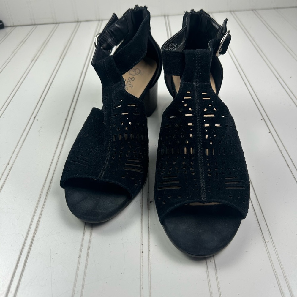 Bella Vita Illiana Vintage Cut-Out Block Sandal Heels Womenโs Size 6.5M - Picture 5 of 12